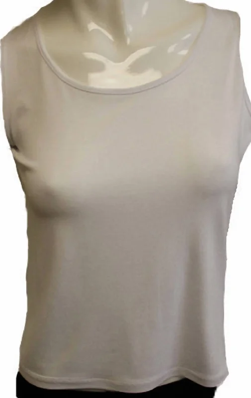 Timeless Classics Bra-Friendly Tank Top In Sand