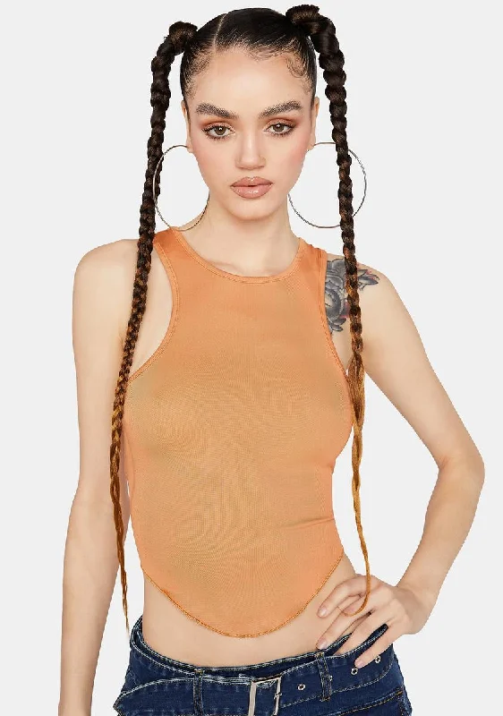 Affordable Women's Apparel Rust Making A Mess Tank Top