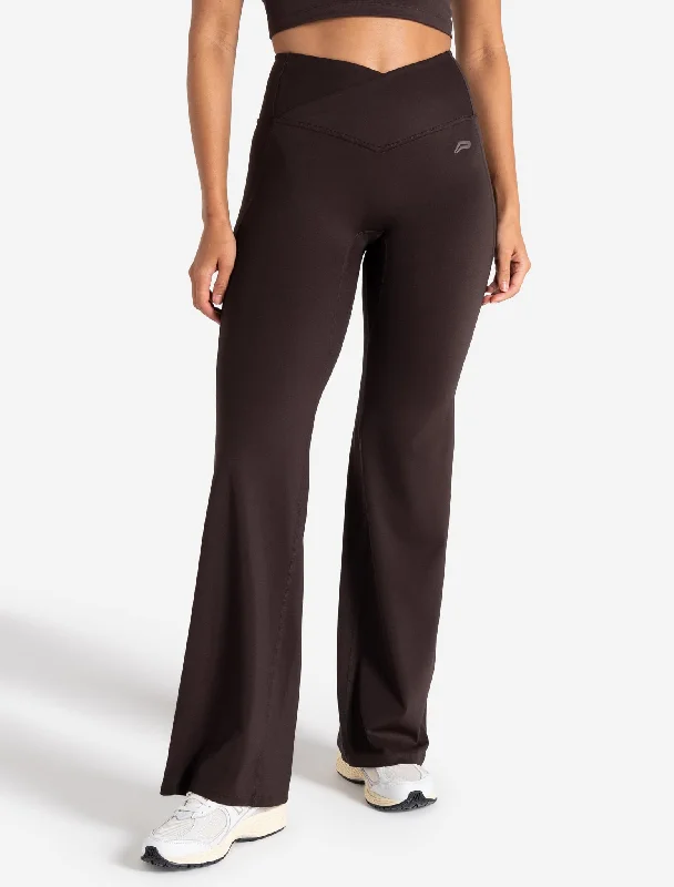 Chic Outfits Sculpt Flared Leggings - Espresso