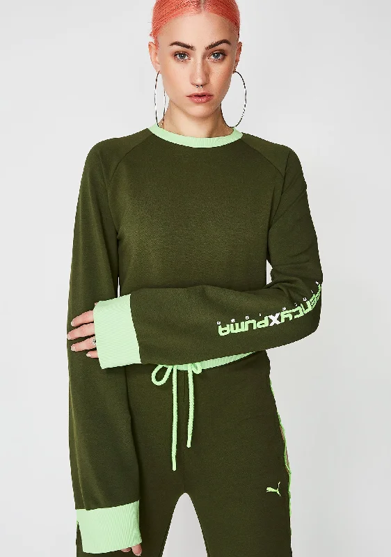 Stylish Savings FENTY PUMA By Rihanna Laced Sweatshirt
