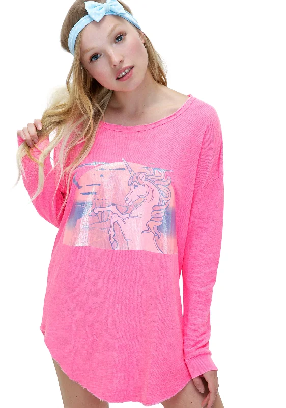 Women's Online Clothing Boutique Hologram Unicorn Tuscany Tunic