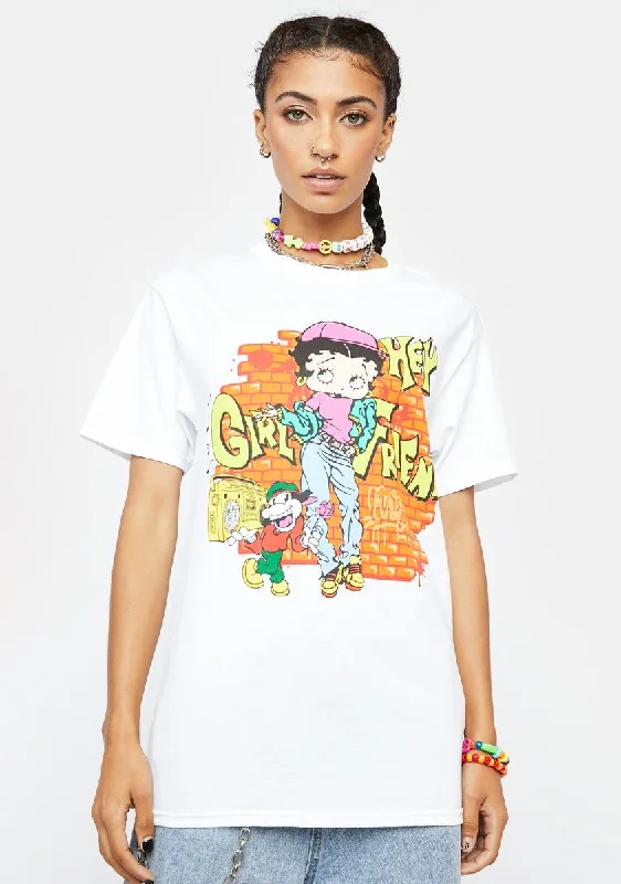Clothing For Women Betty Boop Hey Girl Graphic Tee