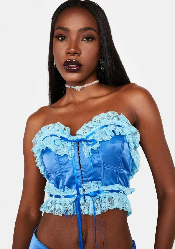 Extreme Clearance Deals Got Chemistry Satin Crop Top