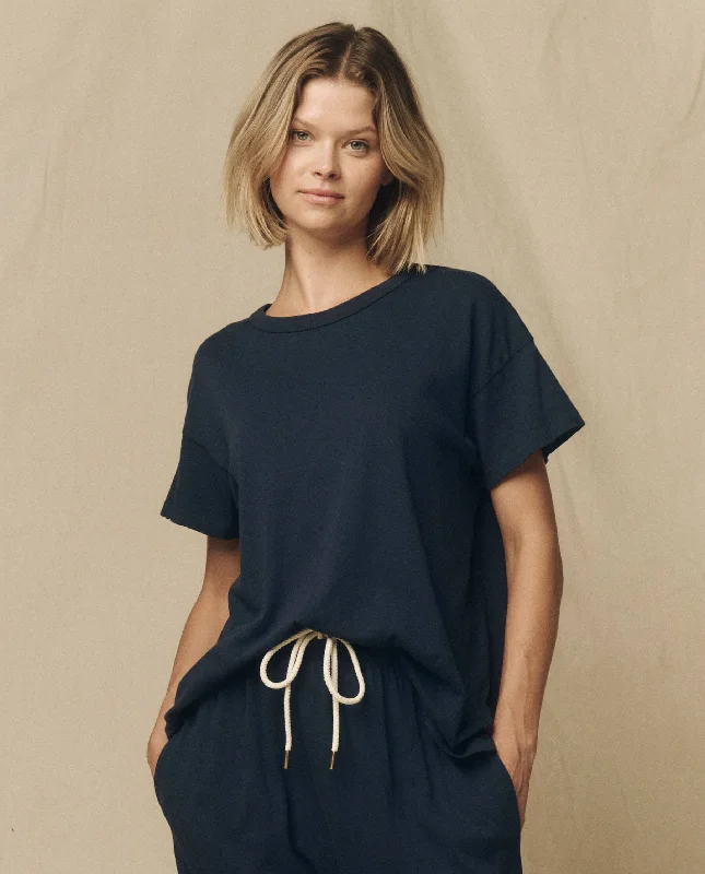 Versatile Women's Clothing for All Occasions The Boxy Crew. Solid -- True Navy