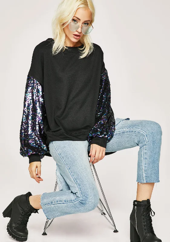Women's Activewear Apparel Kindred Spirit Sequin Sweatshirt