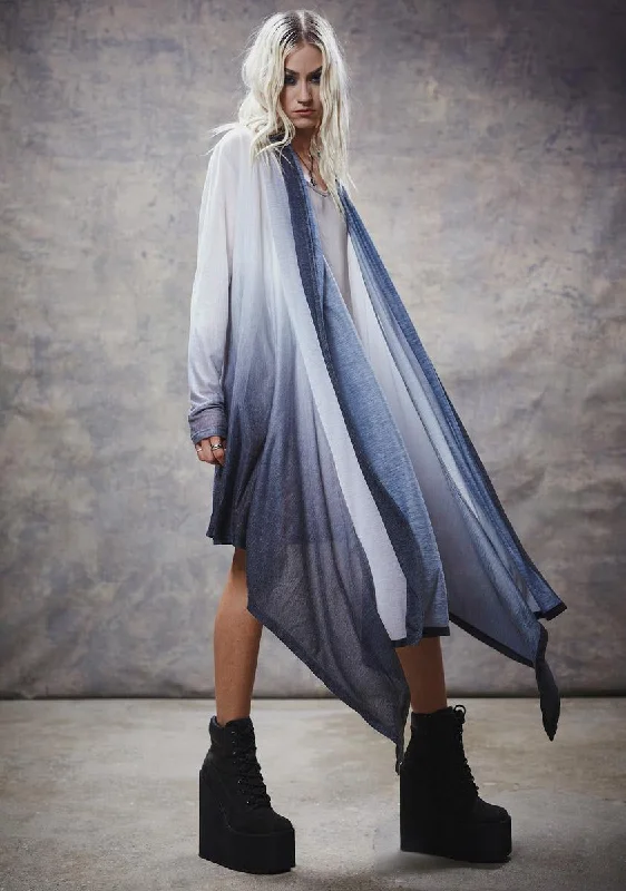 Best Online Boutiques Filter Dip Dye Longline Cardigan