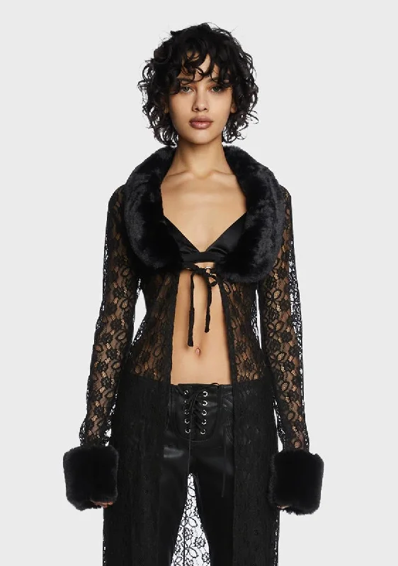 Women's High-Fashion Garments Ritual Lace Cardigan