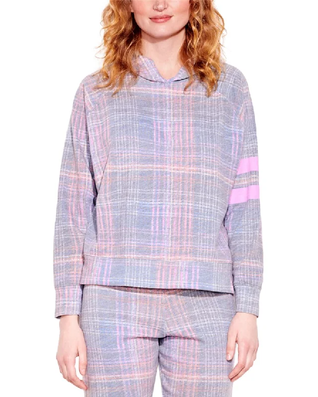 Women's Clothes for All-Day Comfort and Style SUNDRY Plaid Hoodie