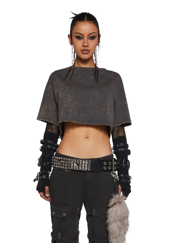 Sophisticated Outfits Internal Chaos Crop Top