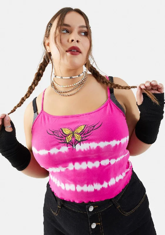 Minimalist Style Plus Aerial Ace Butterfly Tank Top