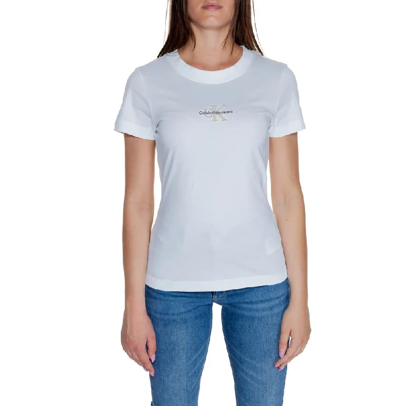Women's Holiday Outfit Calvin Klein Jeans  Cotton Rigenerato Tops & Women's T-Shirt
