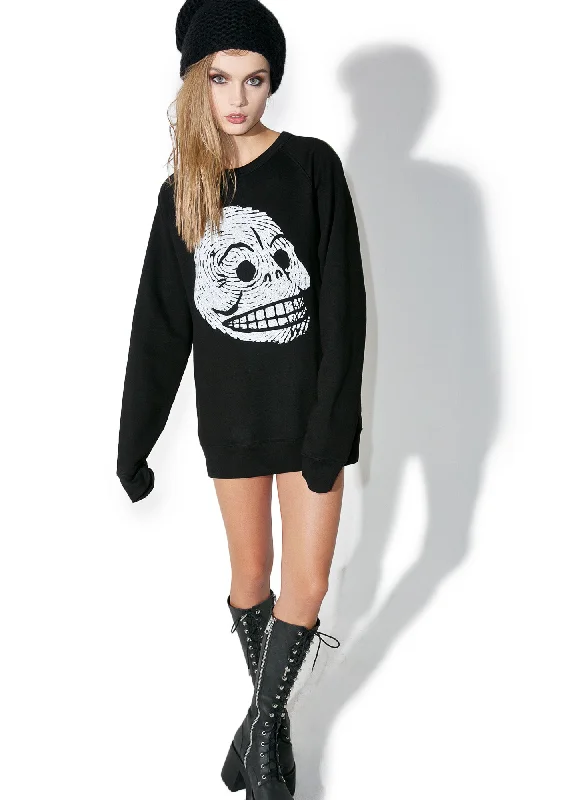 Women's Functional Apparel For Outdoor Activities Rules Skull Sweatshirt