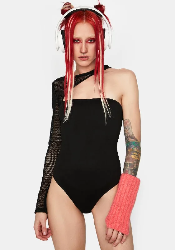 Women's Chic Apparel Unamused Cut Out Bodysuit
