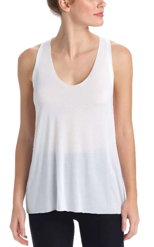 Women's Clothing Online Sale Covet Racerback Tank Top In White