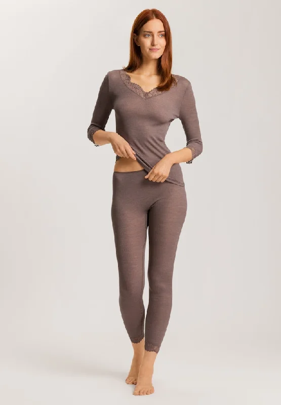 Athleisure Wear Woolen Lace - Leggings