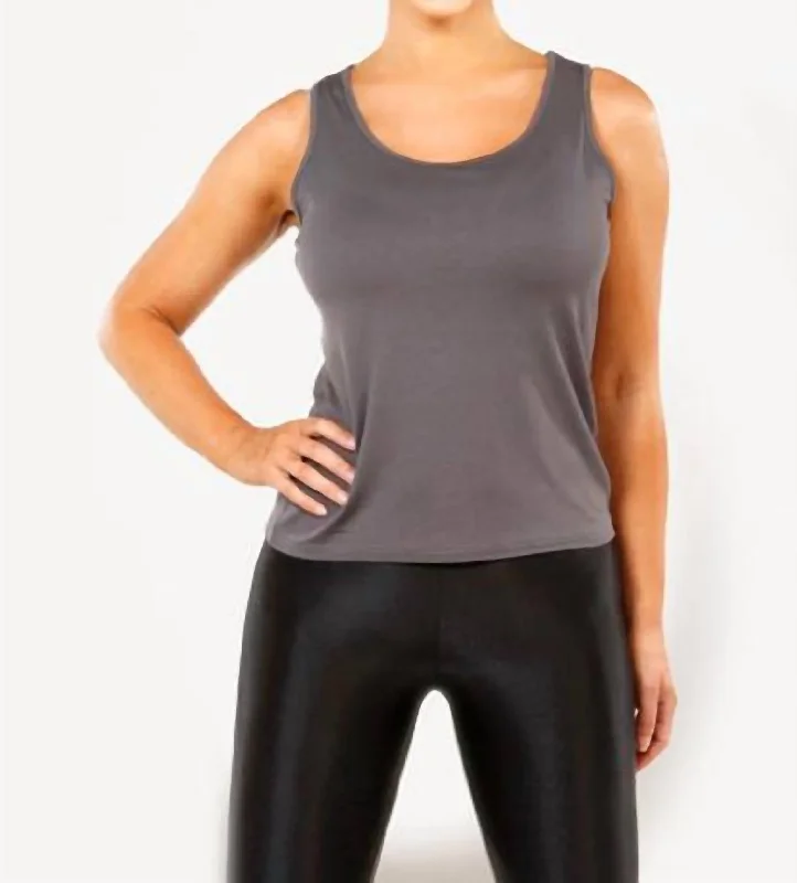 Women Wear Brands Bra Friendly Tank Top In Gray