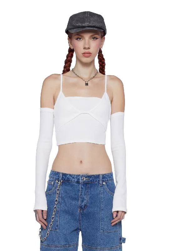 New Arrival Discount Easy Read Crop Top