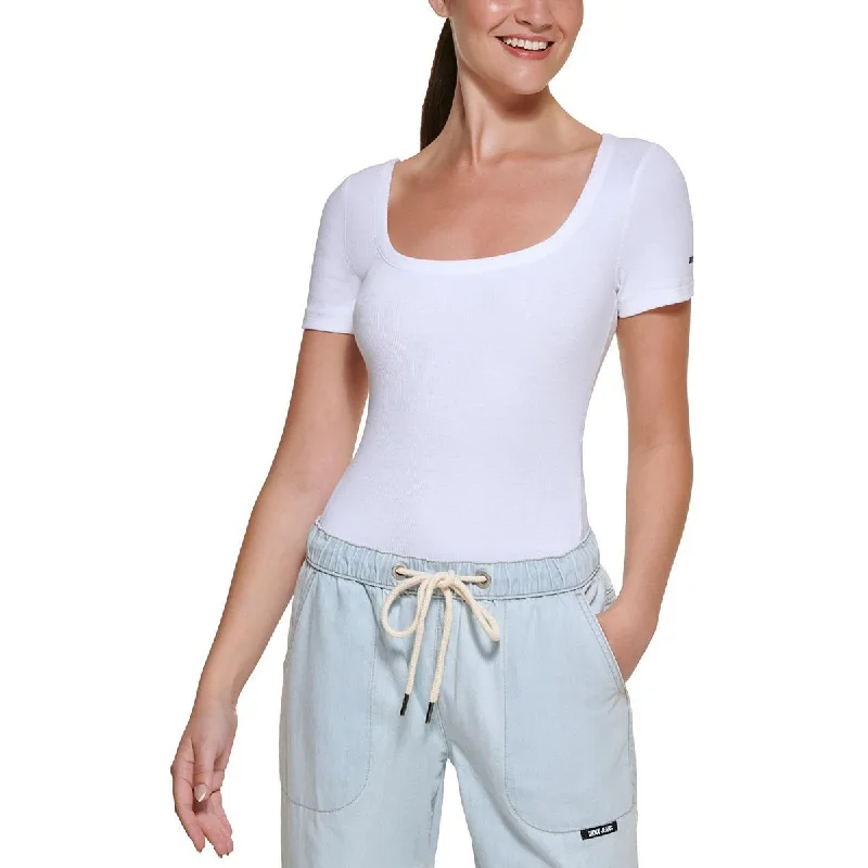 Women's Apparel Womens Ribbed Cotton Bodysuit