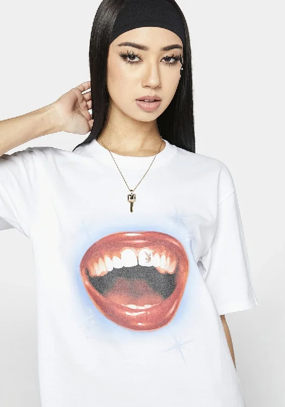 Luxury Women's Fashion Playboy Gold Cap Graphic Tee