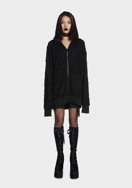 Flash Sale Event The Livin' Dead Shredded Hoodie