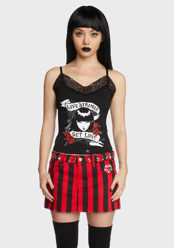 Fashion Forward Lost Misfit Graphic Tank Top