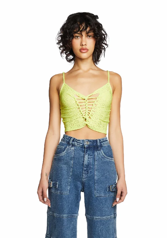 Woman Clothing Summertime Soulmate Tank Top - Citron