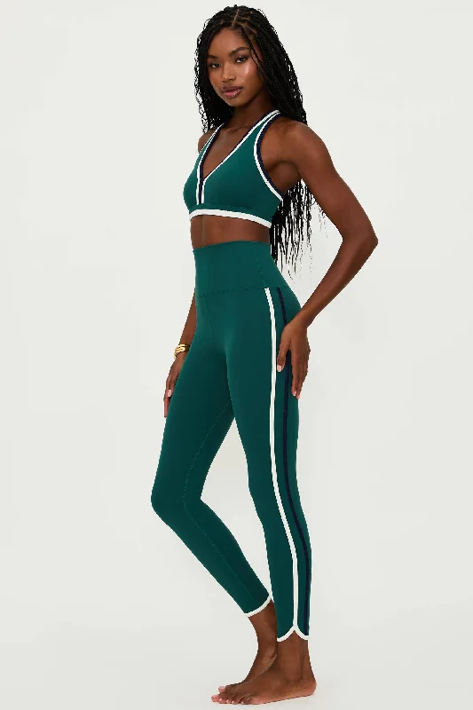 Sophisticated Style Nella Legging Pine Green Colorblock