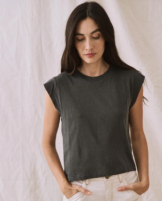 Sale On Sale The Peak Shoulder Tee. -- Washed Black