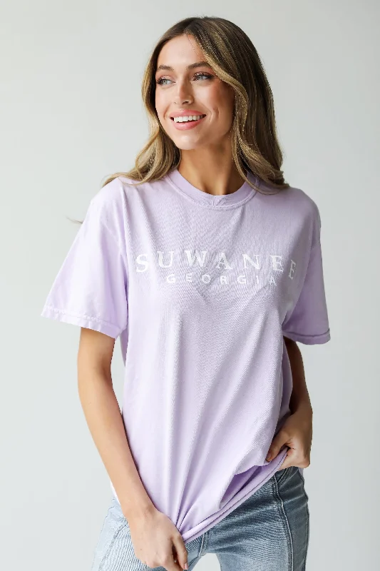 Women's Holiday Apparel Lavender Suwanee Georgia Tee