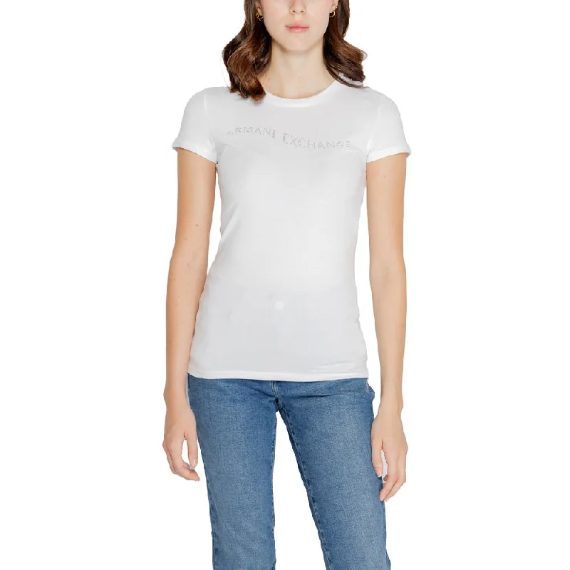 Everyday Wear Armani Exchange  Cotton Tops & Women's T-Shirt