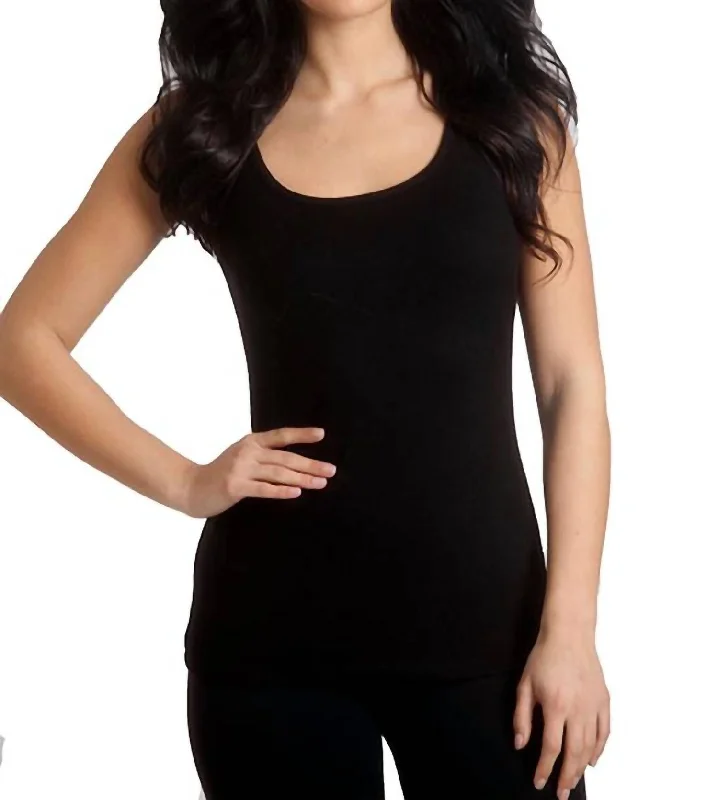 Affordable Women's Clothing Sale Online Bra-Friendly Tank Top In Black