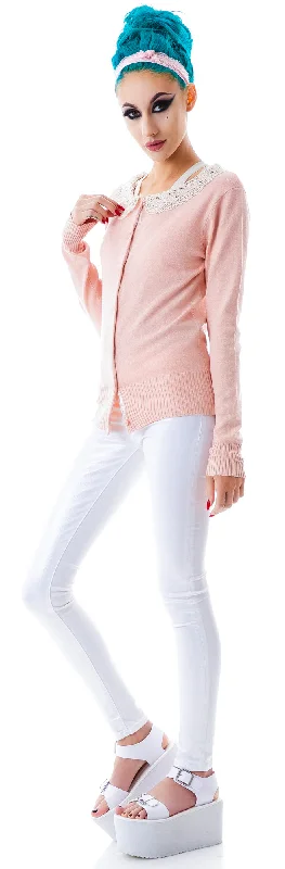 Early Bird Offer Fleetwood Crochet Collared Cardigan