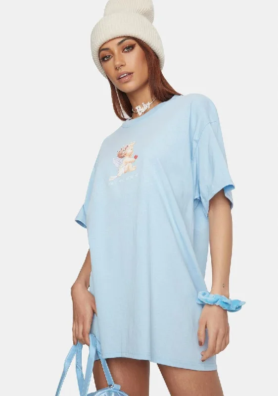 Luxe Women's Fashion Tyler Cherub Graphic Tee