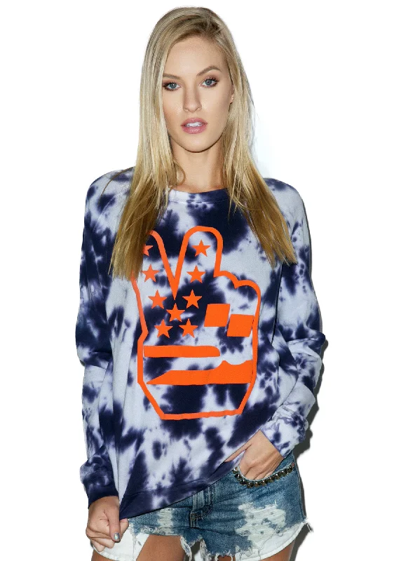 Women's Workout Garments Peace Out Sweatshirt