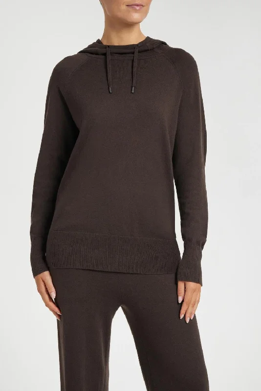 Fashion Essentials Emery Hoodie In Espresso