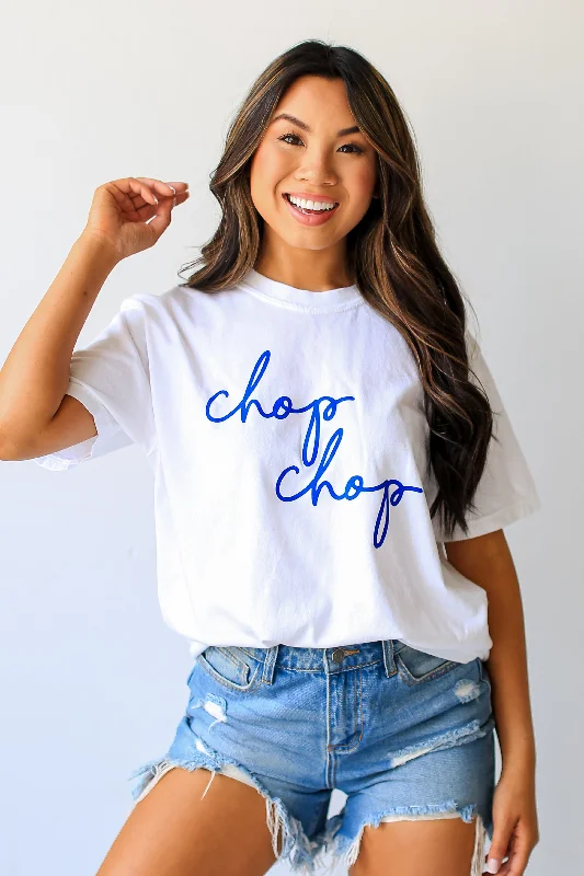 Urban Femme Streetwear White Chop Chop Tee