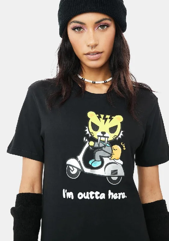 Discount Price Outta Here Gudetama Graphic Tee