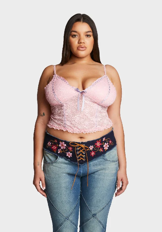 Women's High-Fashion Apparel Plus New Morning Cami Top - Pink