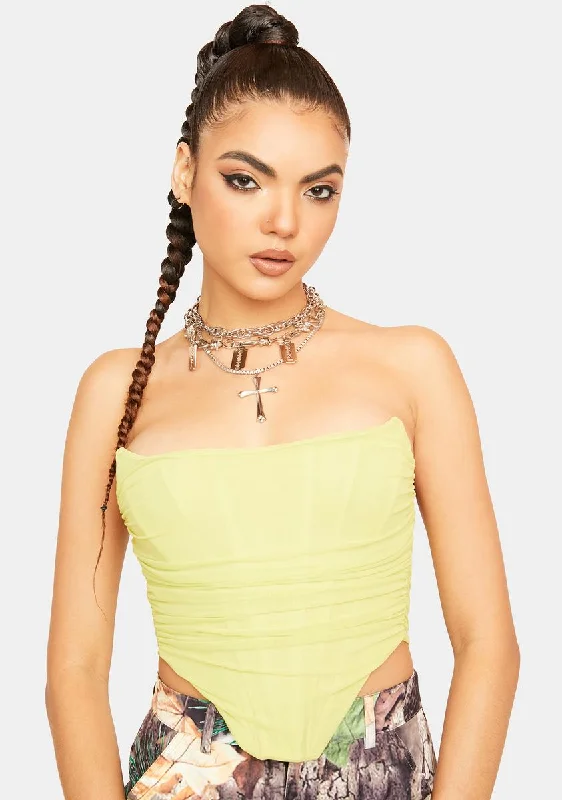 Bold Fashion Sunny Too Precious Corset Crop Top