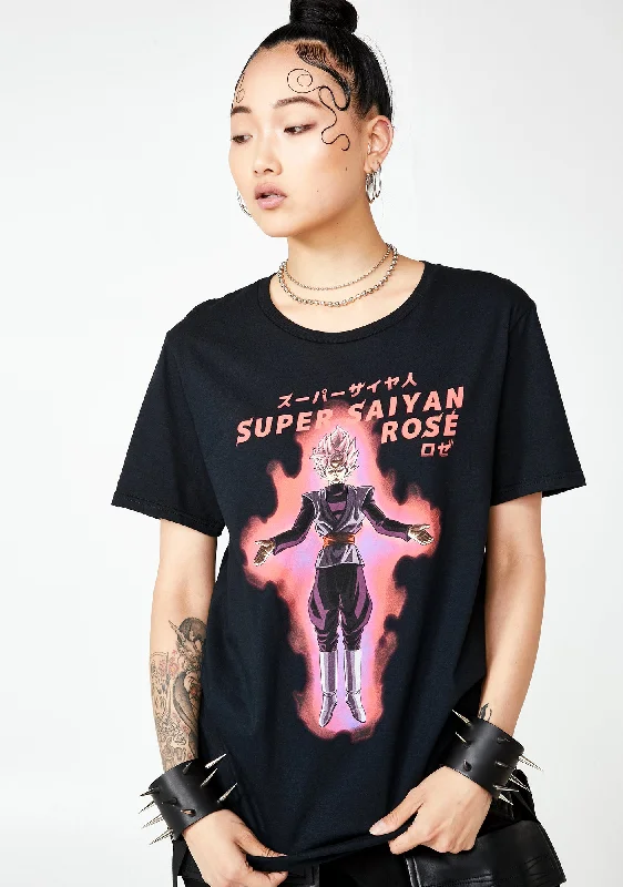 Feminine Dresses for Women in Bold Prints Super Saiyan Graphic Tee