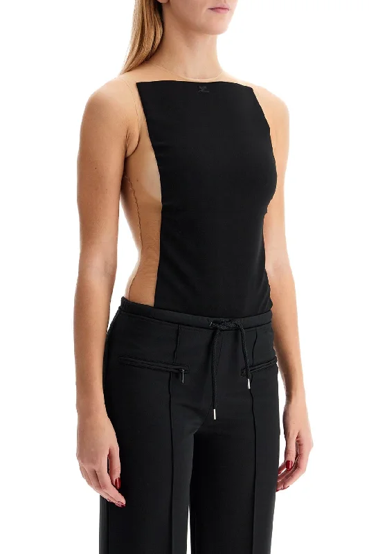 Women's Comfy Attire For Lounging Courreges Illusion Bodysuit