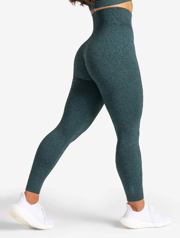 Seasonal Trends Core Seamless Leggings - Teal Marl