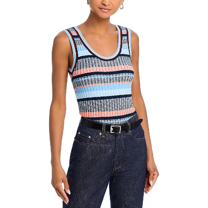 Best Boutiques Online Womens Knit Striped Tank Top