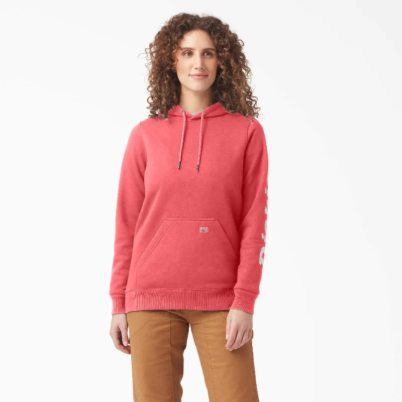 Trendy Boutiques Online Dickies Women's Heavyweight Logo Sleeve Hoodie