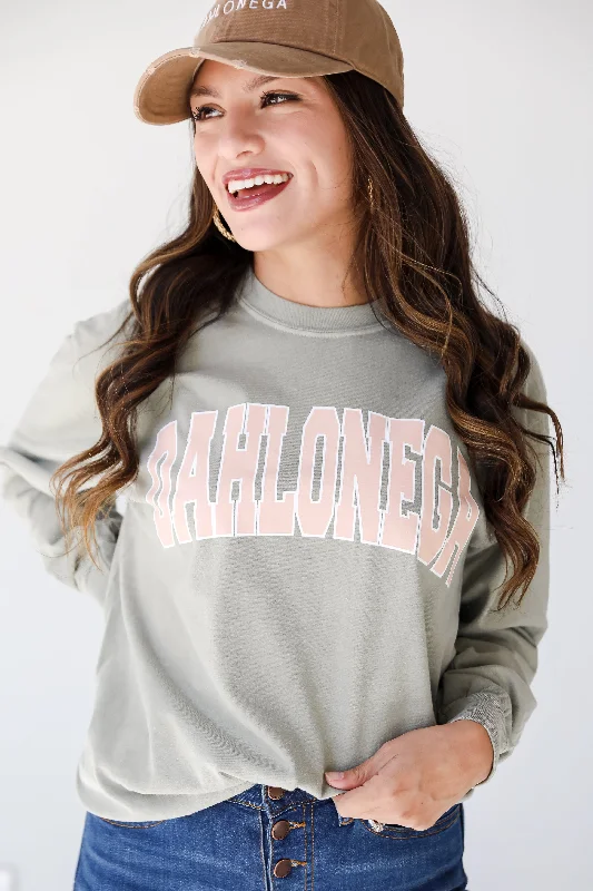 Women's Stylish Professional Apparel Khaki Dahlonega Long Sleeve Tee