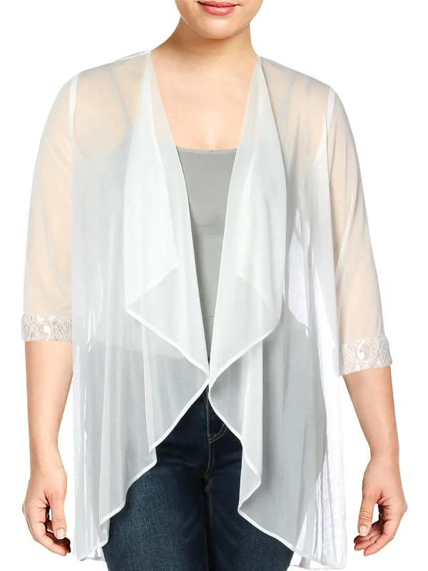 Sales Clothes Womens Drapey Open Front Cardigan Top