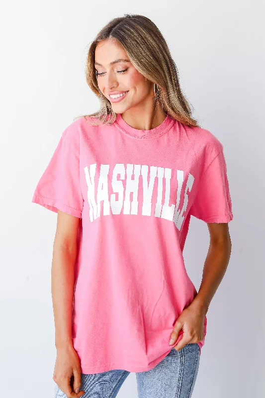 Women's Casual Apparel Pink Nashville Tee