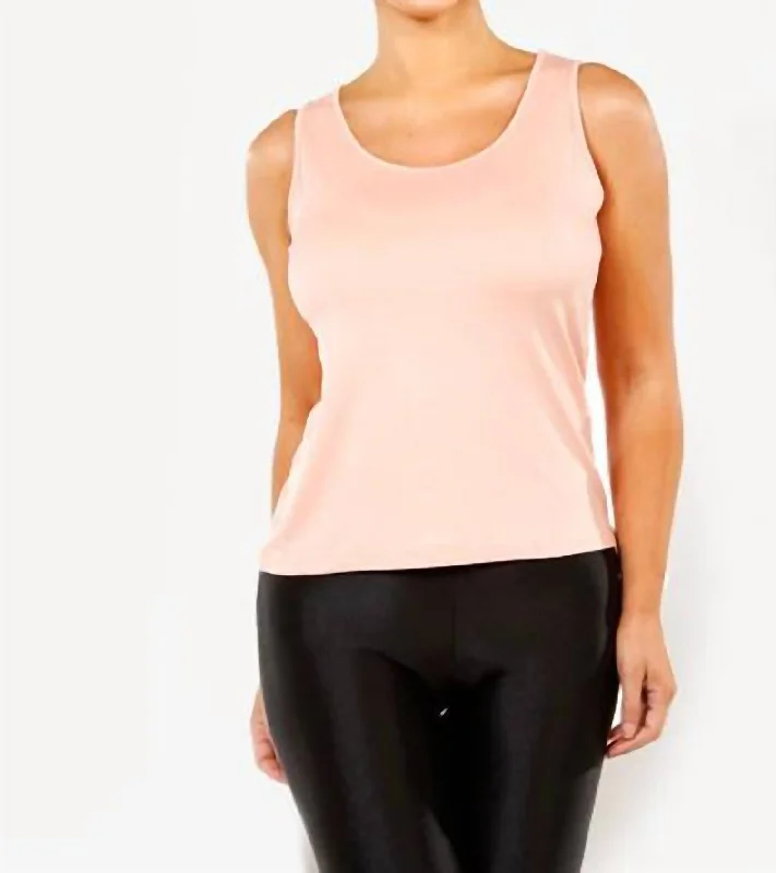 Best Online Boutiques For Women Bra-Friendly Tank Top In Pink