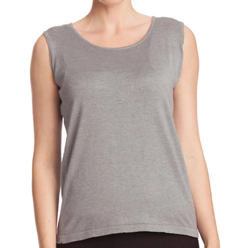 Comfortable Loungewear for Women Bra-Friendly Tank Top In Gray