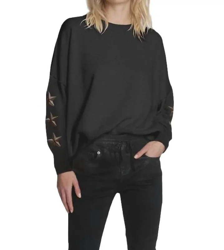 Women's Activewear Attire Matchbox Sweatshirt In Black